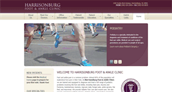 Desktop Screenshot of harrisonburgfootankle.com
